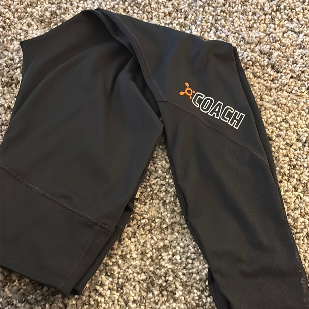 Orangetheory Black Coach Leggings